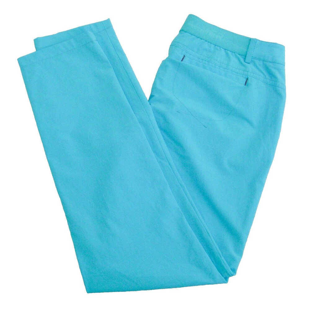 Arnold Palmer Golf Pants Mens Blue Flat Front Water Resistant Chino 4 Pockets